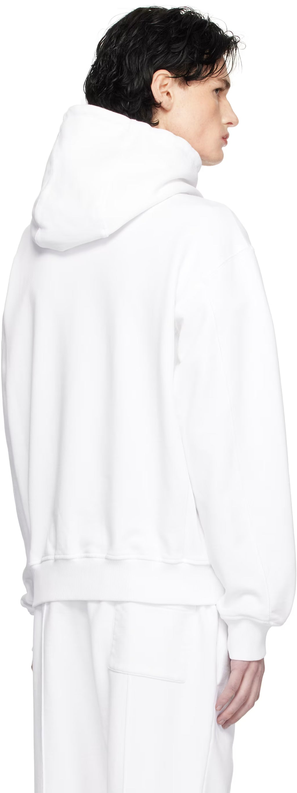 White Diamond Column Hoodie