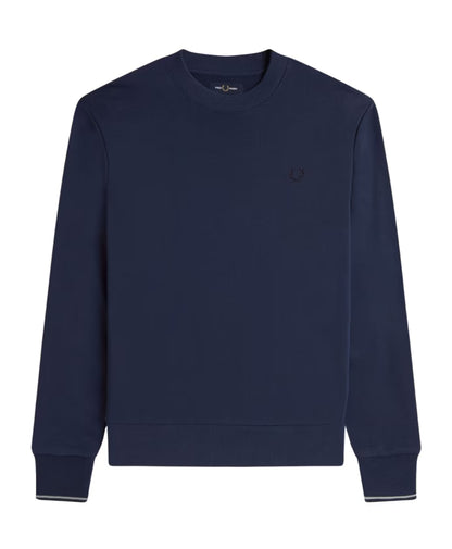 Fred Perry Classic Round Neck Cotton Sweatshirt