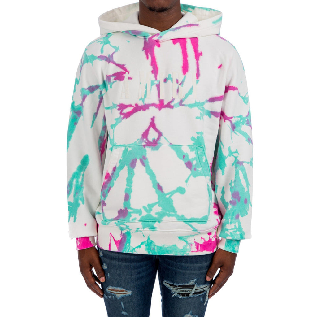 Amiri Logo Tie Dye Hoodie Sweatshirt