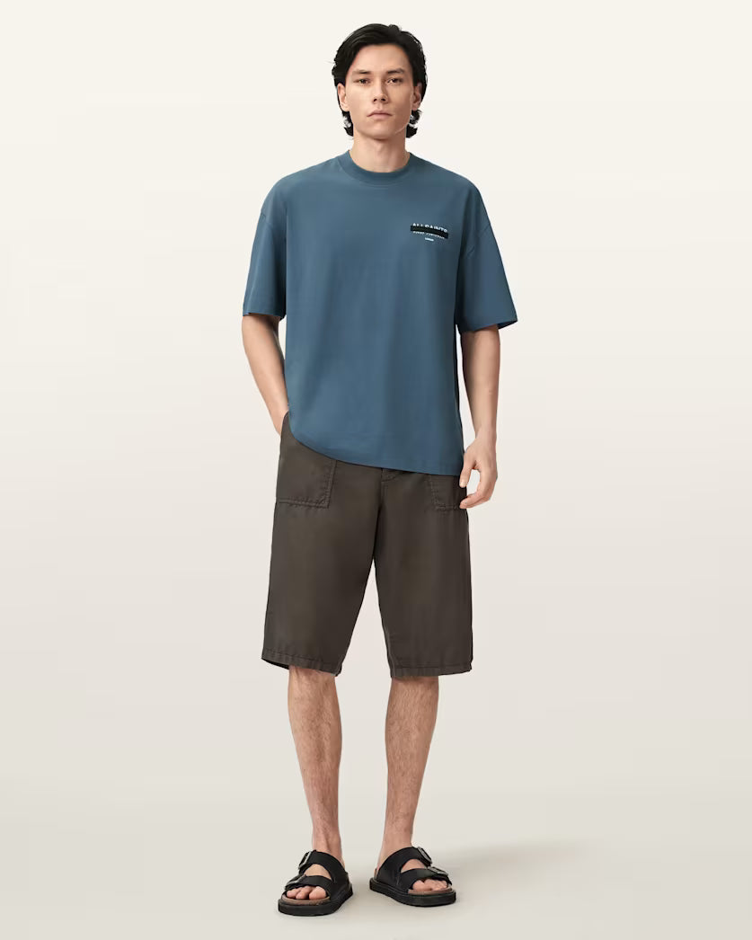 Redact Oversized Embroidered Logo T-Shirt