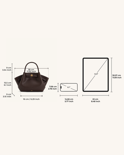 Hana Mini Tote Bag - Blue Denim