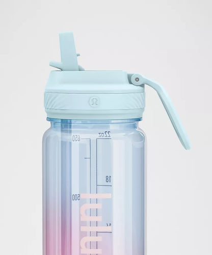 Back to Life Clear Bottle 24oz Straw Lid