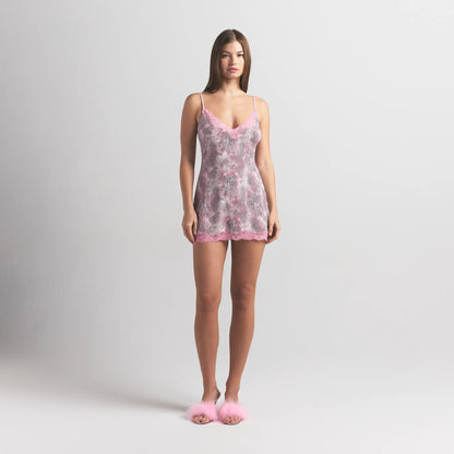 Skims Sleep Lace Mini Dress