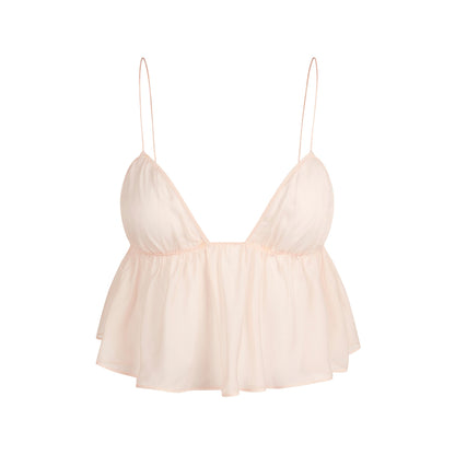Skims Romance Babydoll Top and Garter Hipster Set
