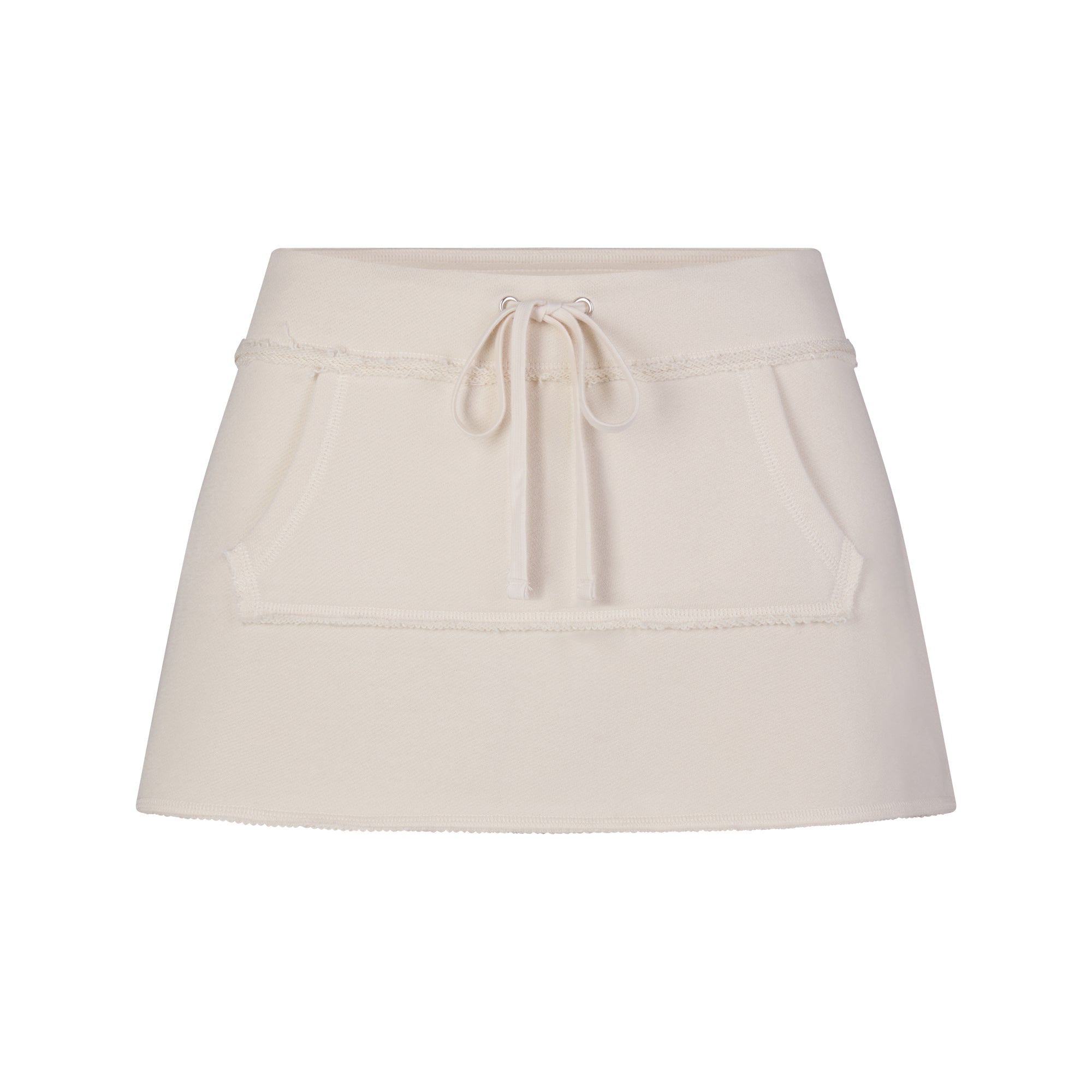 Drapey French Terry Mini Skirt