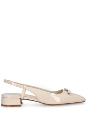 Ferragamo Marlina patent leather slingback pumps