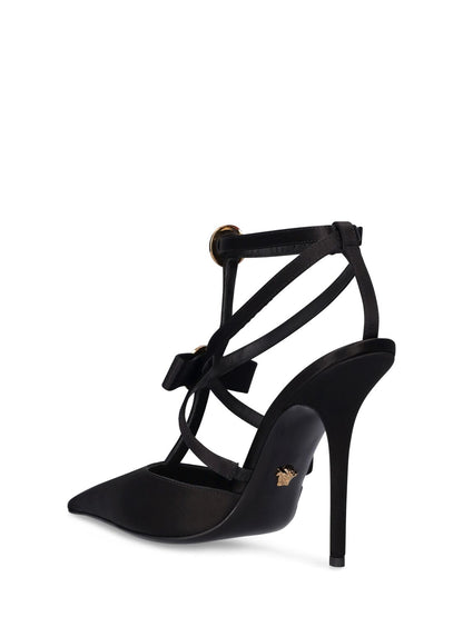 Versace Versace 110mm Satin slingback heels - Heels | Shop From The Mirage