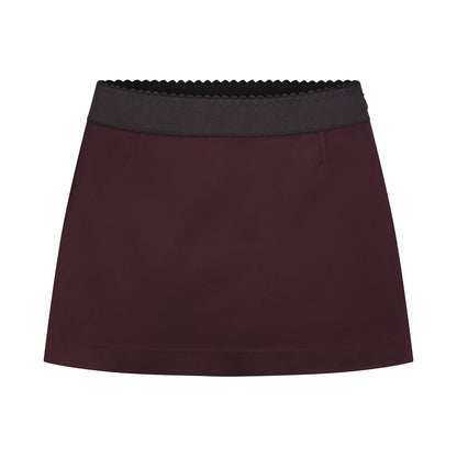Satin Mini Skirt