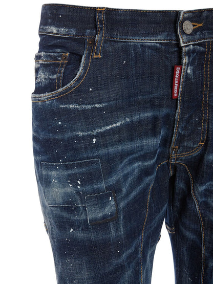 Dsquared2 Dsquared2 Tidy Biker fit cotton denim jeans - Size: 32 Jeans | Shop From The Mirage