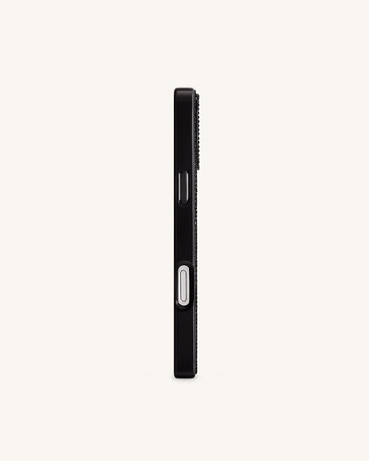 Olive Martini Artificial Crystal Phone Case - Black