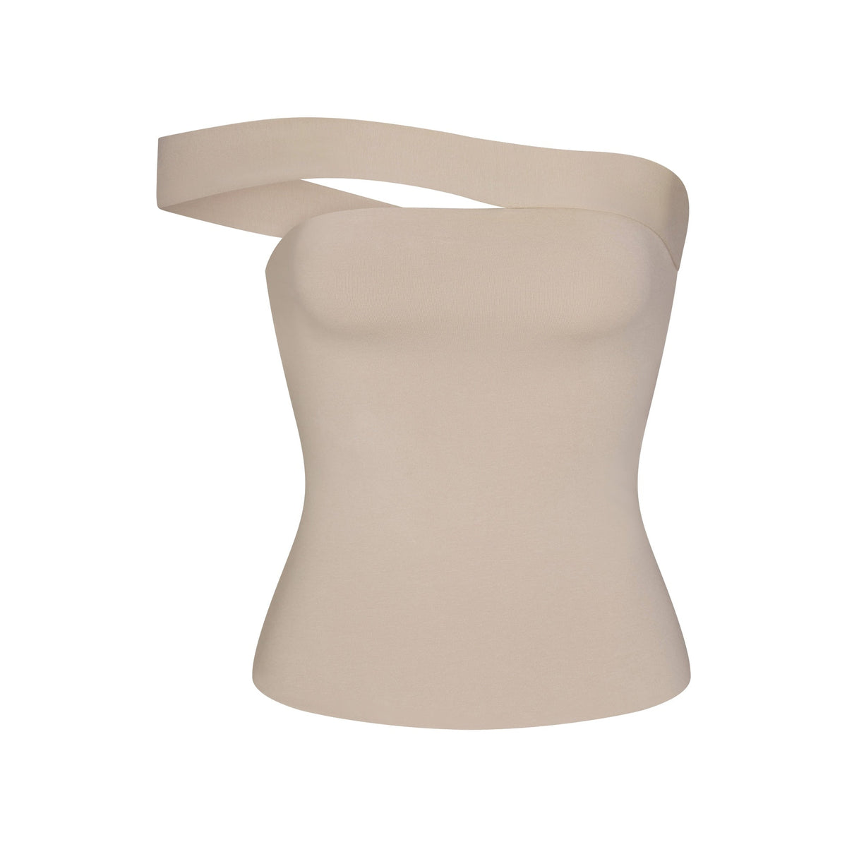 Cotton Jersey Asymmetrical Top