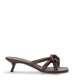 Leather Flamenco Knot Mules