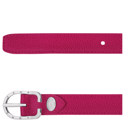 Le Foulonné Ladies' belt Beetroot - Leather