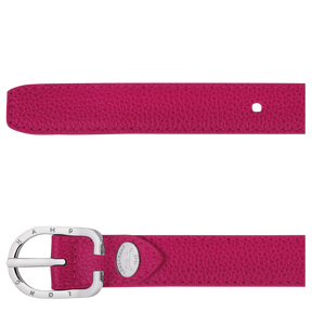 Le Foulonné Ladies' belt Beetroot - Leather