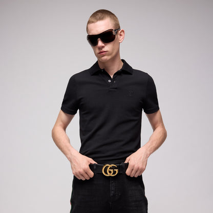 GG Marmont wide belt with shiny buckle