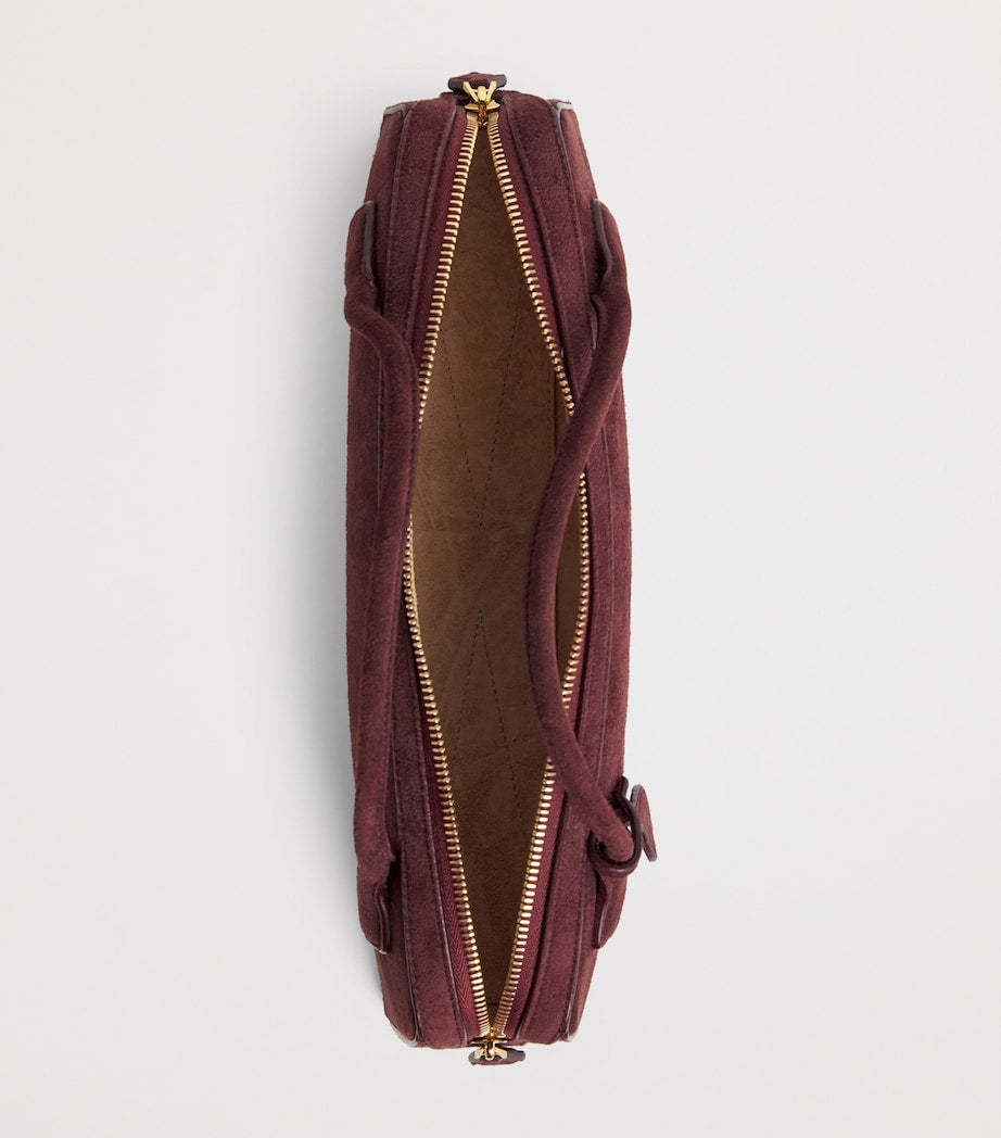Suede Le Teckel Top-Handle Bag