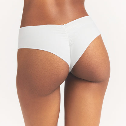 Lightweight Cotton Ruched Back Hipster 10-pack