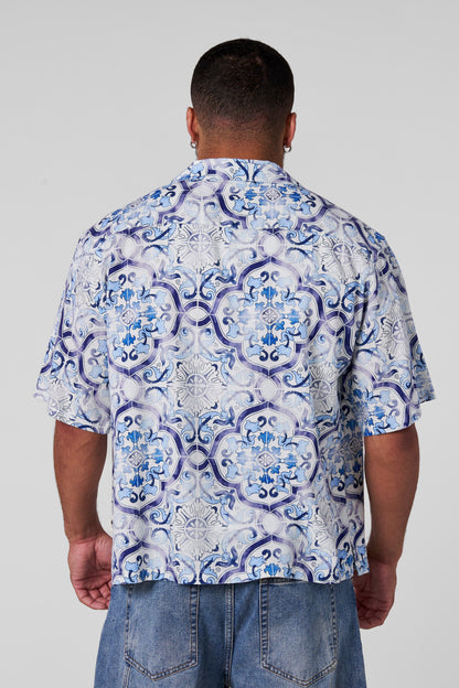 4093 - Mosaic Linen Button-Ups