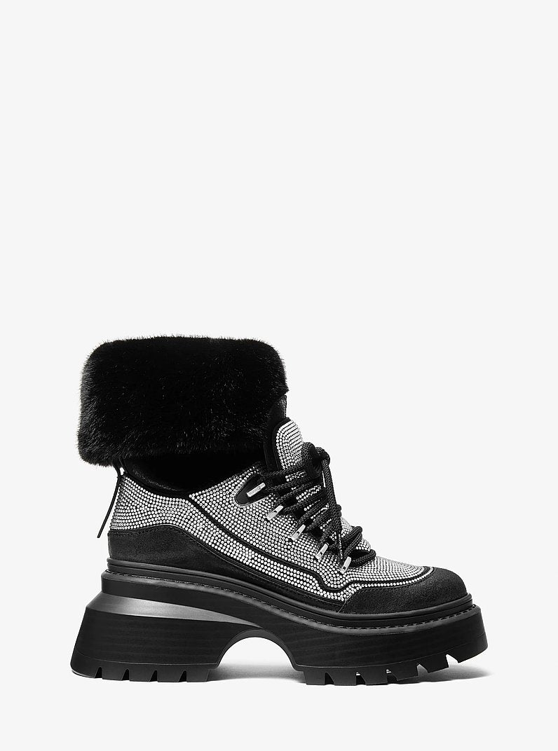 Shiloh Embellished Mixed-Media Boot