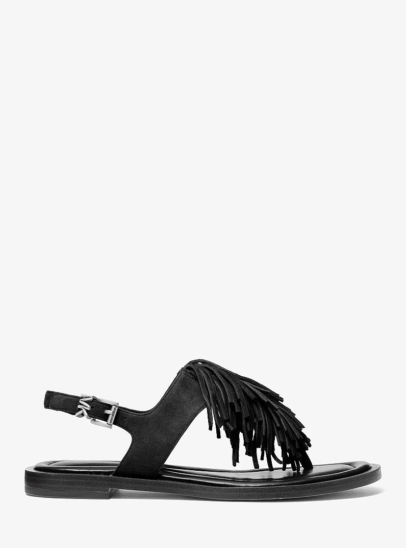 Indra Fringed Suede Sandal
