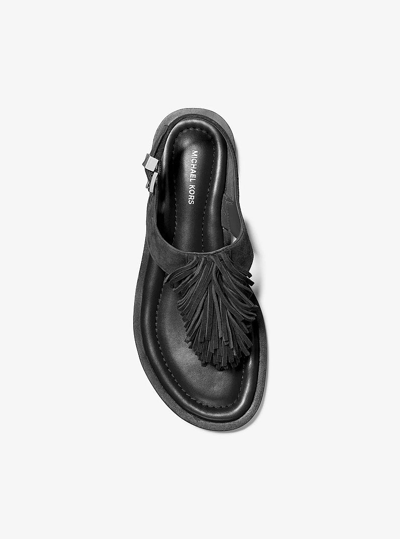 Indra Fringed Suede Sandal