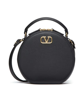 Black VLogo Signature Leather Bag