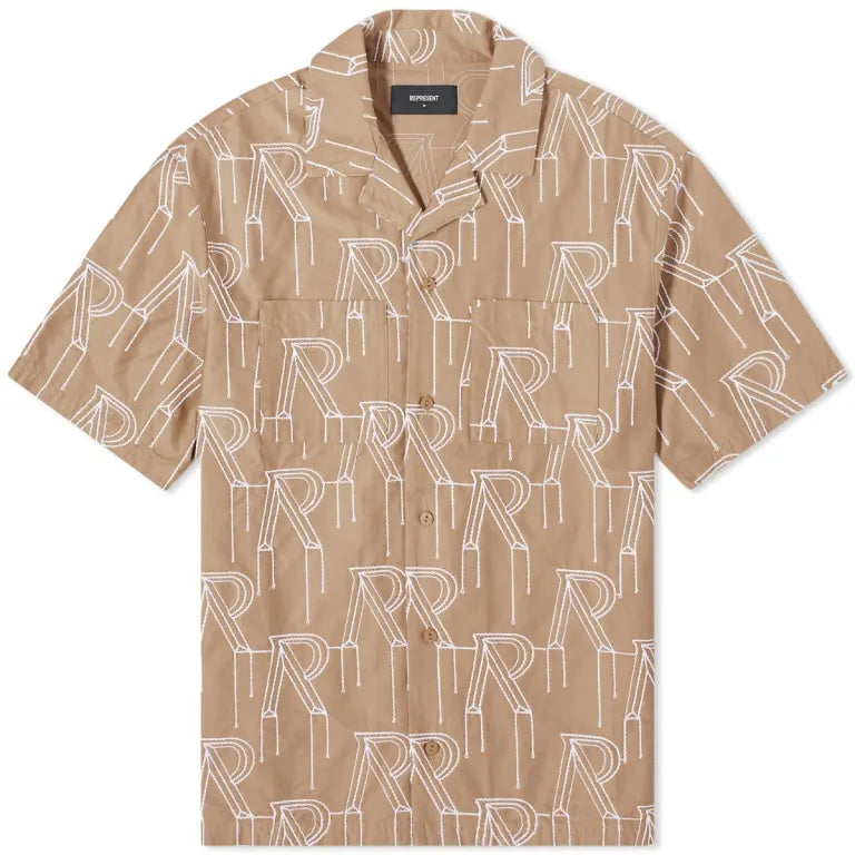 Represent Embroided Initial Vacation Shirt