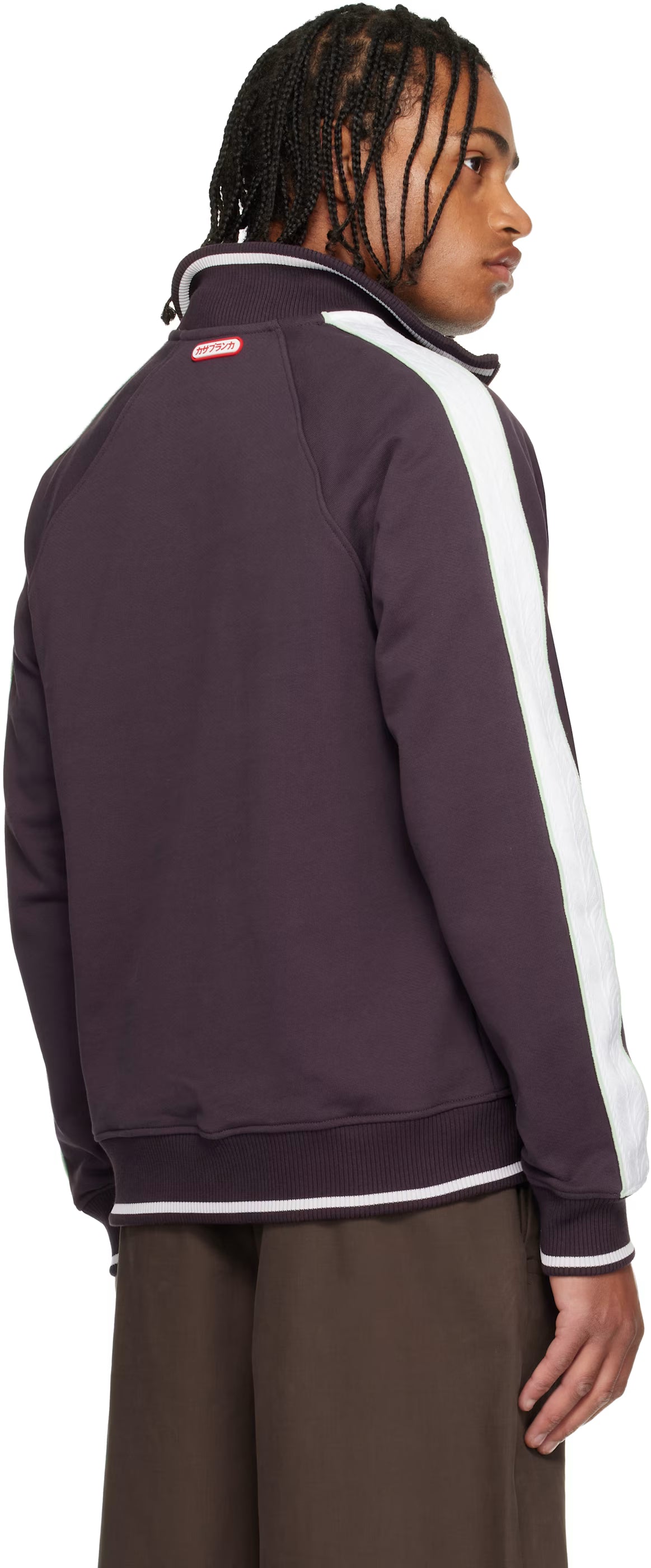 Burgundy Quarter Zip Laurel Sweatshirt
