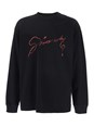 Givenchy Black Crewneck T-Shirt with Logo Lettering on the Front and Maxi Logo Print on the Rear in Cotton Man