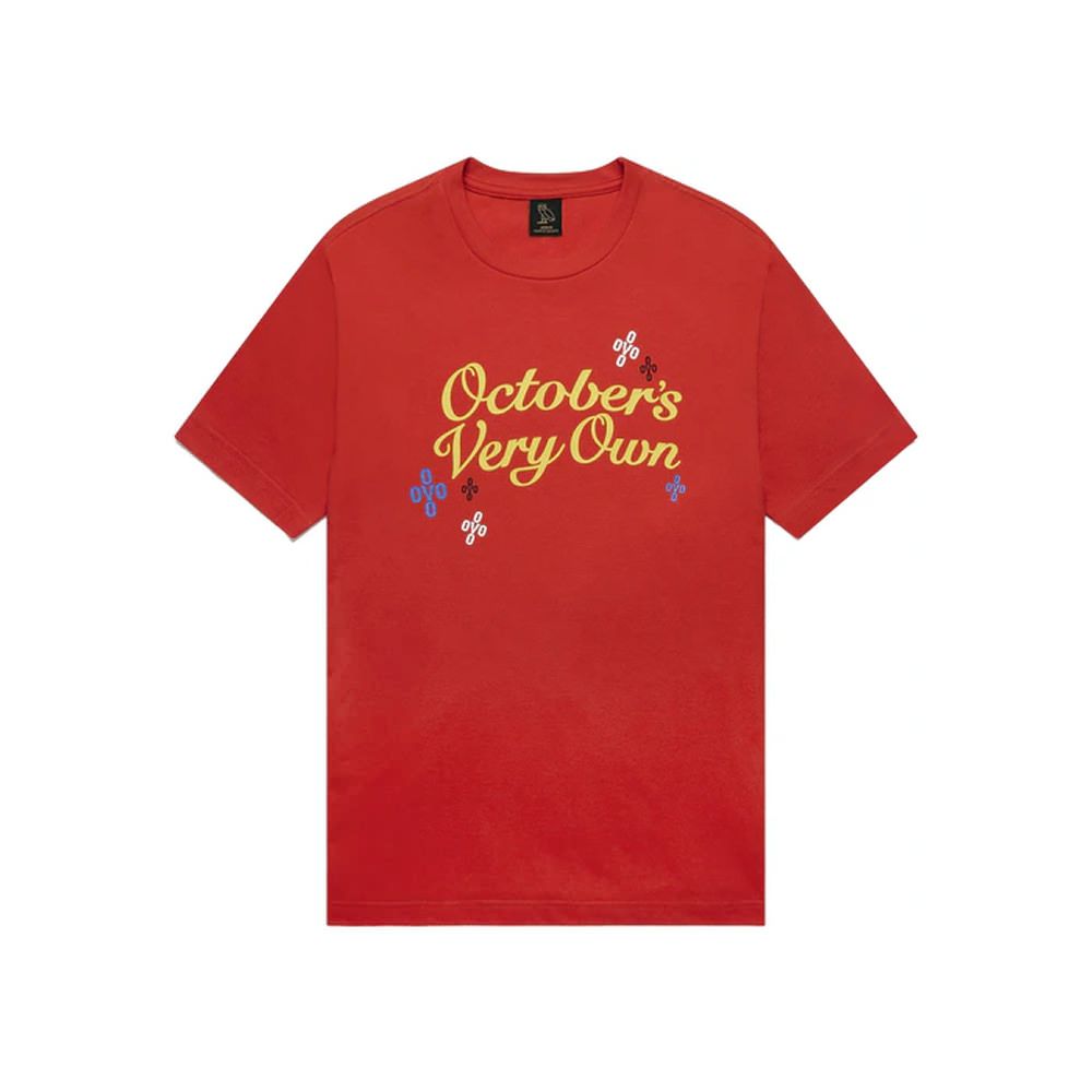 OVO Pompom Script Red Tee