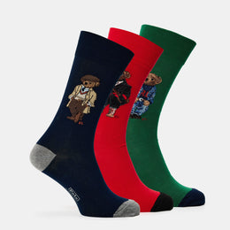 Men's Bear Pack Gift Box Crew Socks
