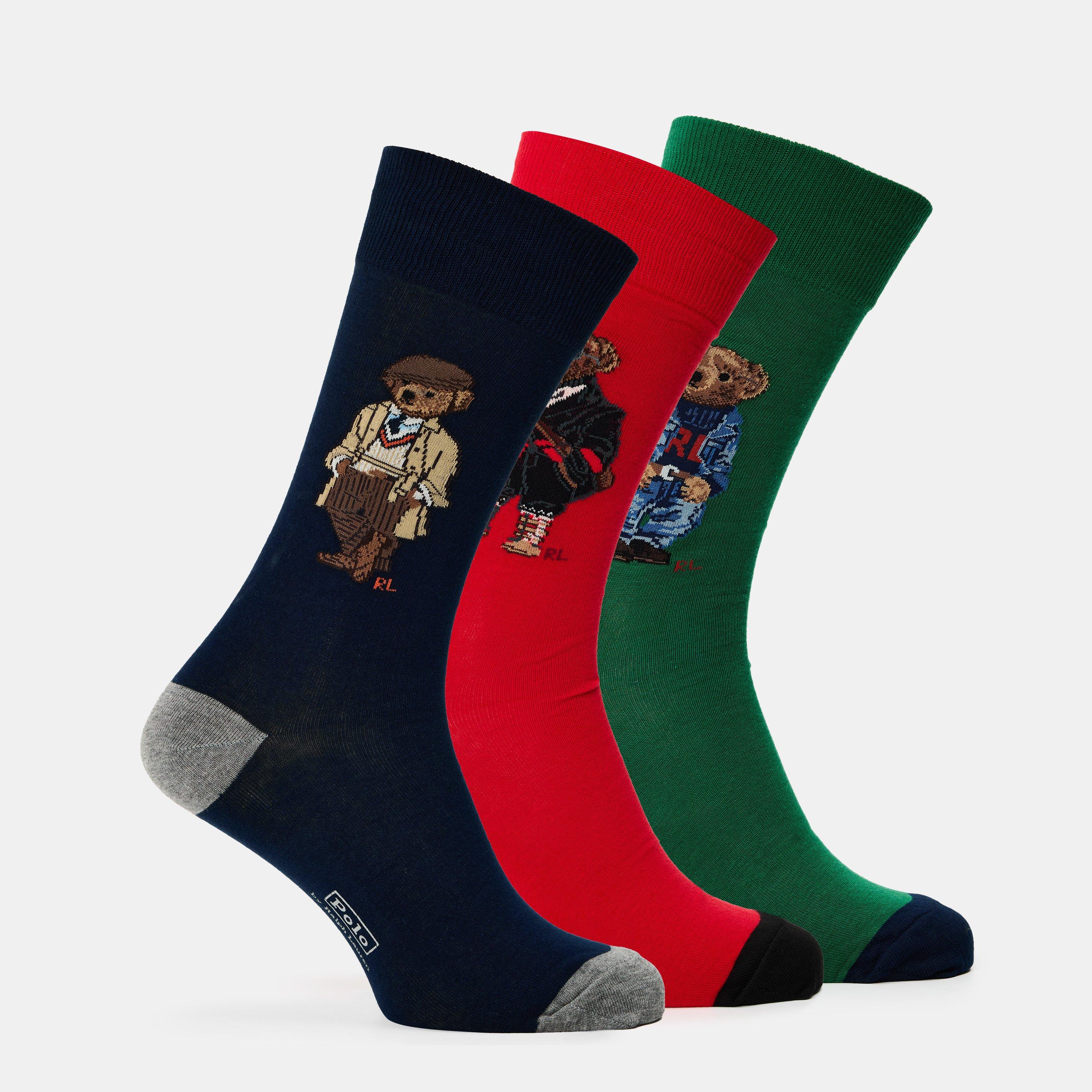 Men's Bear Pack Gift Box Crew Socks