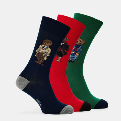 Men's Bear Pack Gift Box Crew Socks