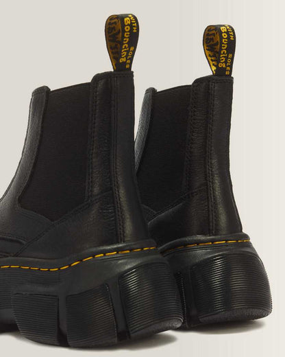 DMXL Zip Chelsea leather boots — Black