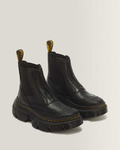 DMXL Zip Chelsea leather boots — Black