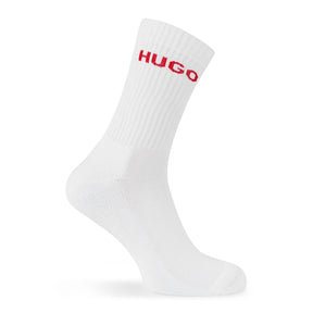 Men's Ribbed Logo 6-Pack Crew Socks
