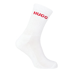 Men's Ribbed Logo 6-Pack Crew Socks