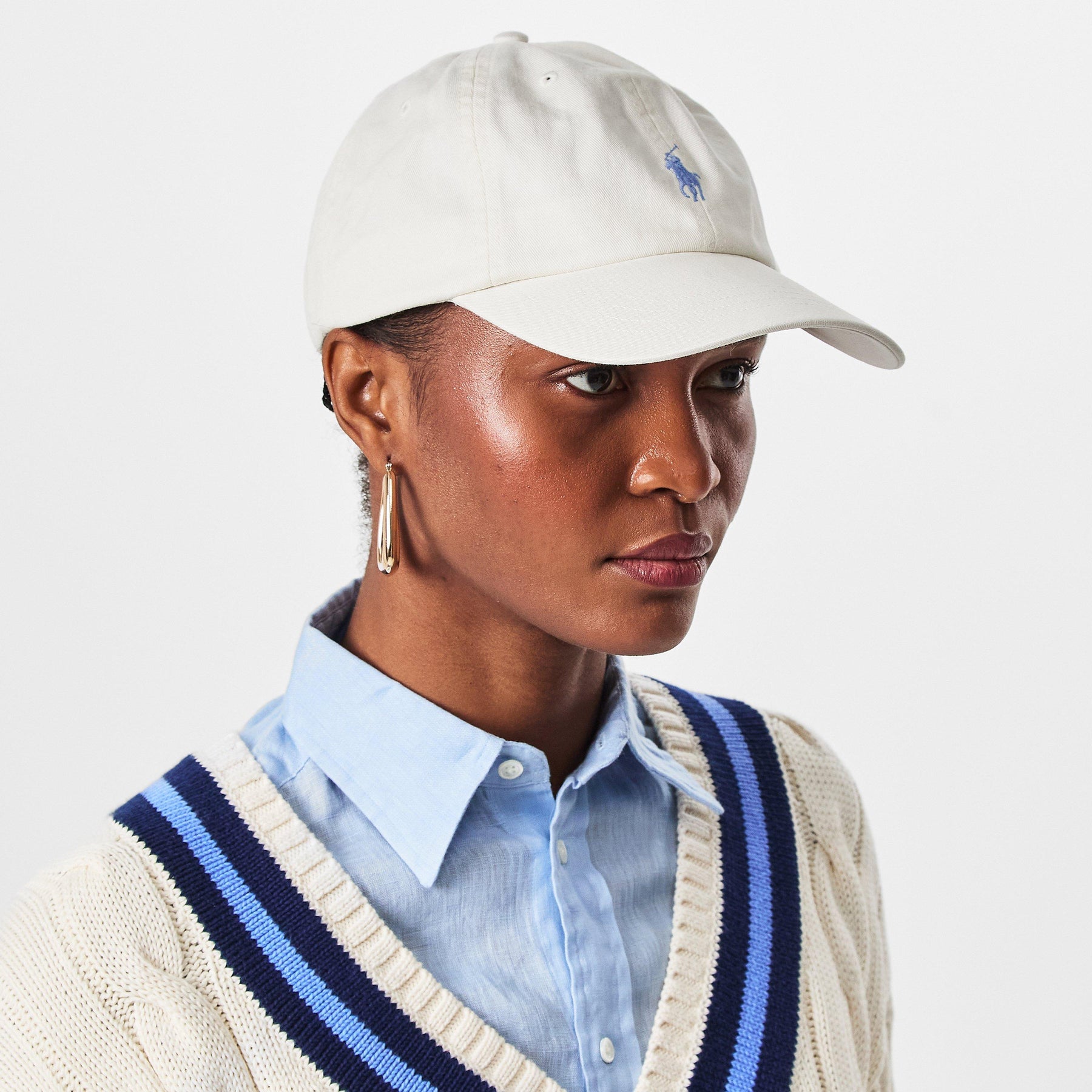 Cotton Chino Pony Baseball Cap