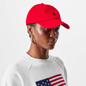 Cotton Chino Pony Baseball Cap