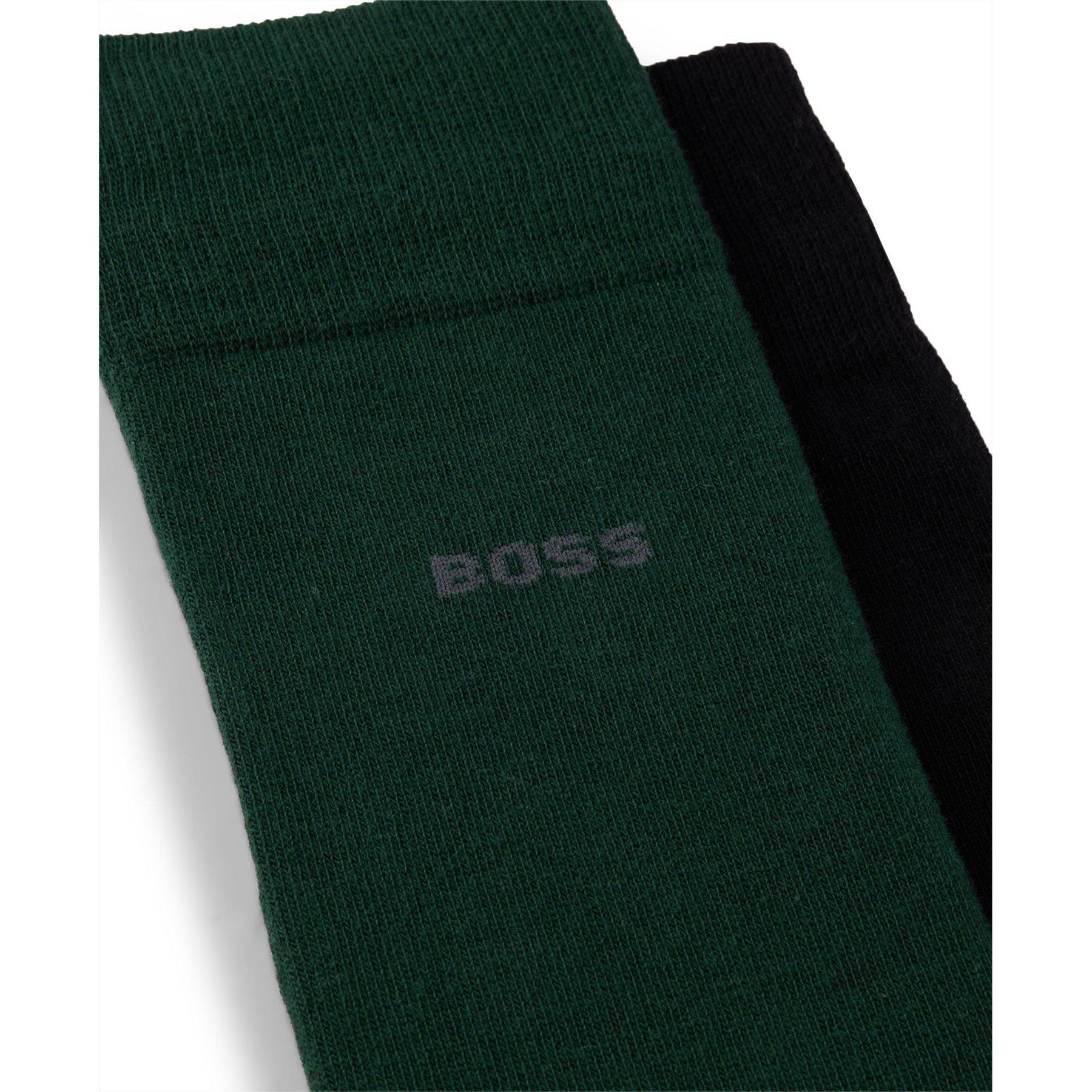 Men's 2 Pack Plain Crew Socks