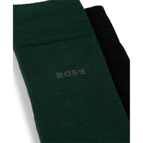 Men's 2 Pack Plain Crew Socks