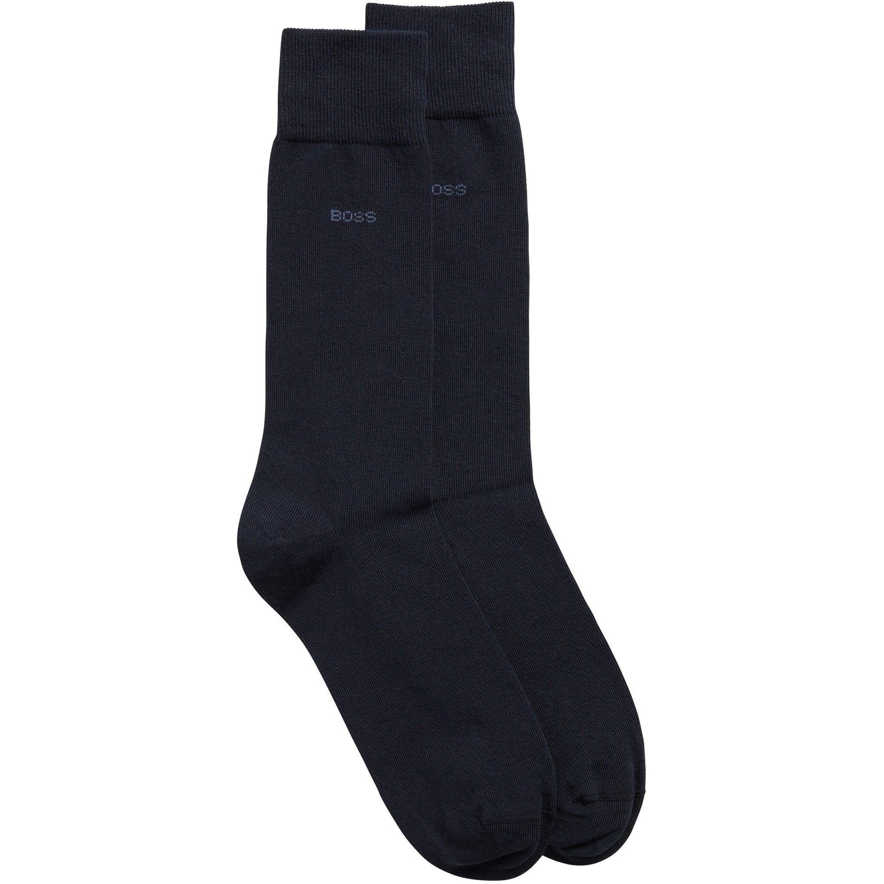 Men's 2 Pack Plain Crew Socks