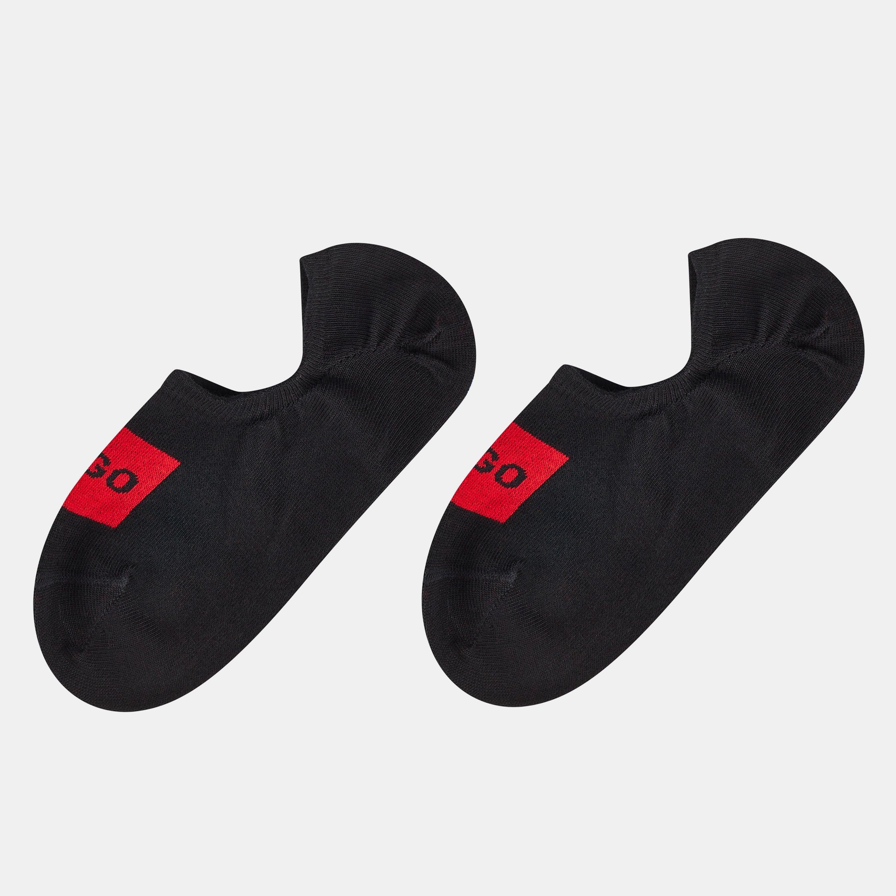 2 Pack Invisible Logo Detail Socks