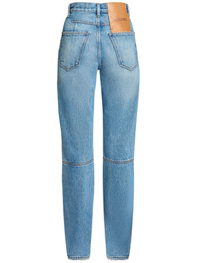 Jacquemus Le De-Nîmes Droit high rise jeans