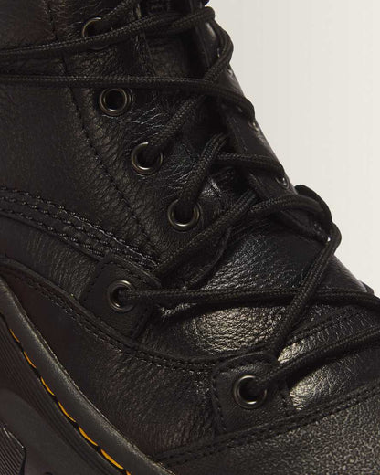 DMXL 8-eye leather boots — Black