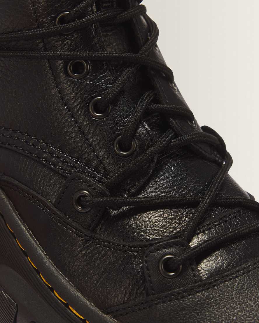 DMXL 8-eye leather boots — Black