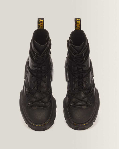 DMXL 8-eye leather boots — Black