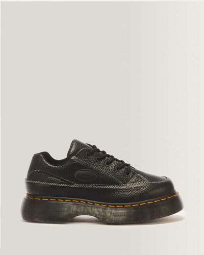 Buzz 5-eye Milled Nappa Leather Shoes — BLACK MILLED NAPPA