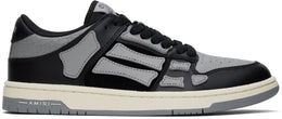 Black & Gray Skel-Top Low Sneakers