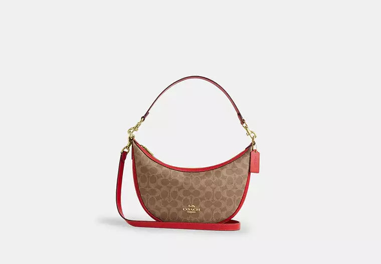 Aria Shoulder Bag In Signature Canvas